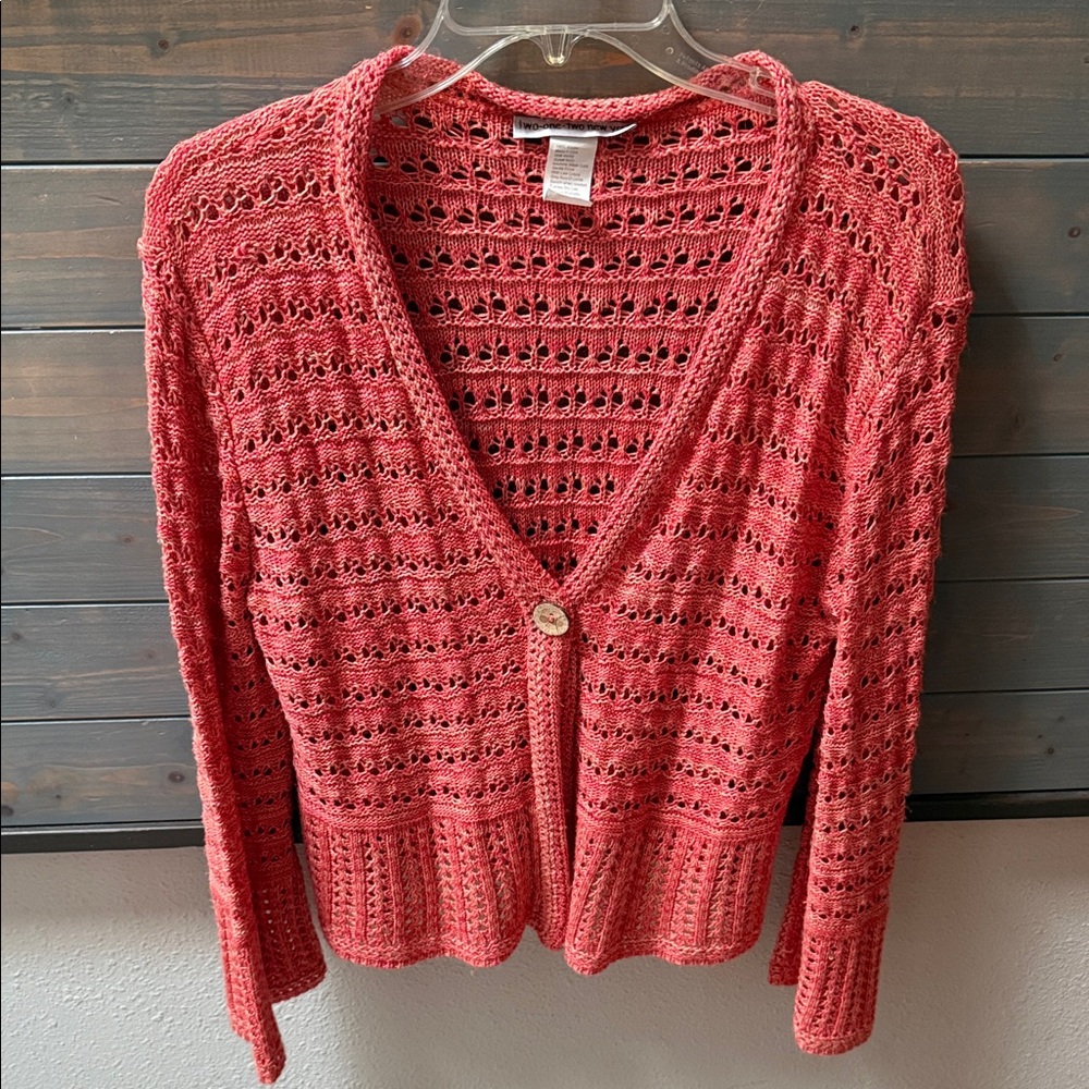 Two-One-Two New York Knit Cardigan Sweater